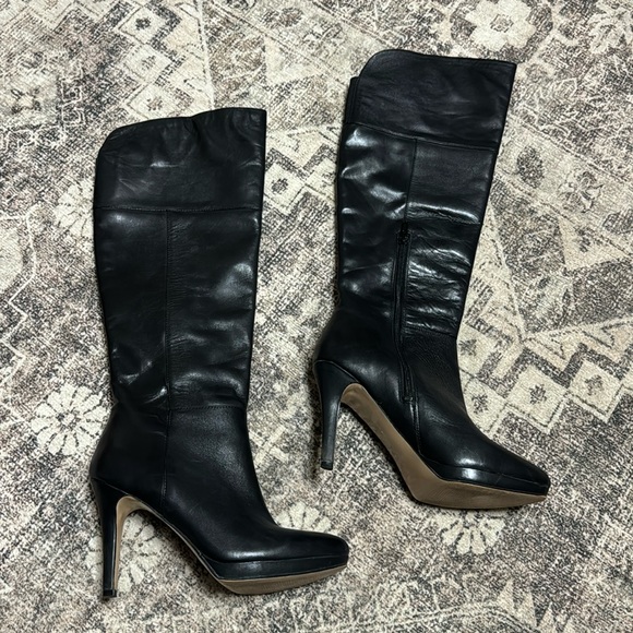 EUC Knee High Leather Boots - Picture 1 of 5